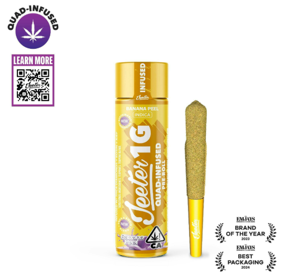 Jeeter - Banana Peel Quad-Infused Joint - 1G infused pre-roll