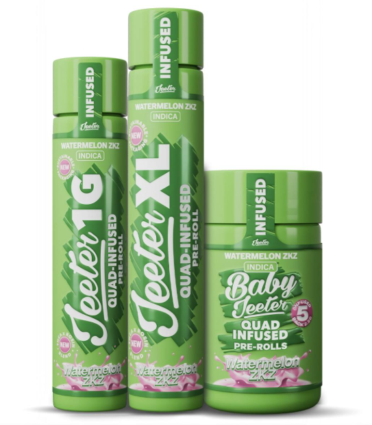 Jeeter - Watermelon Zkz (I) Quad-Infused Joint - 1G infused pre-roll