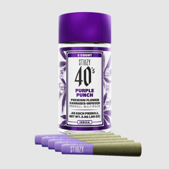 Stiiizy - Purple Punch - .5G 40S Infused Preroll 5 Pack infused pre-roll