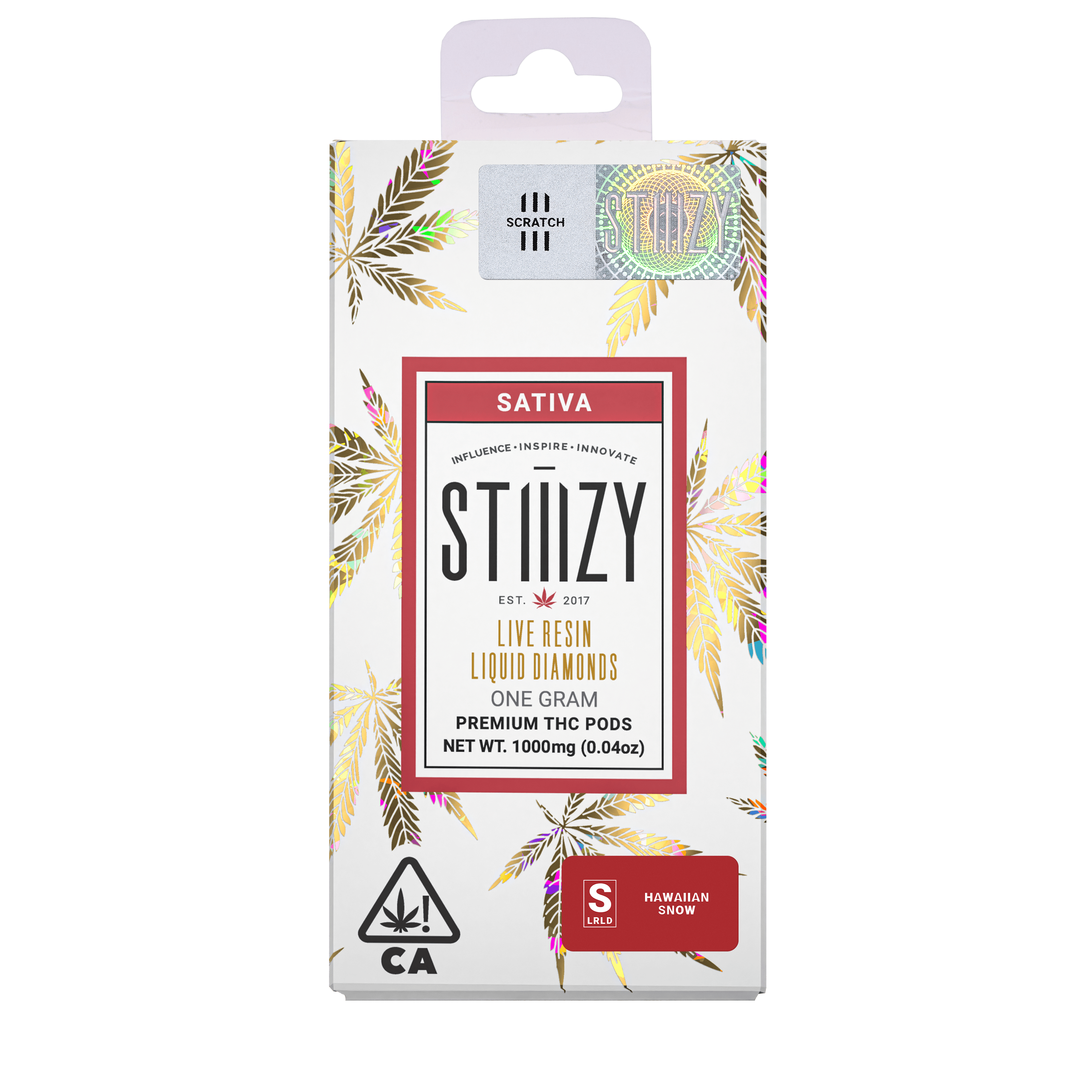 Vape Cartridge - Hawaiian Snow (S) 1G Live Resin Liquid Diamonds Pod - Stiiizy