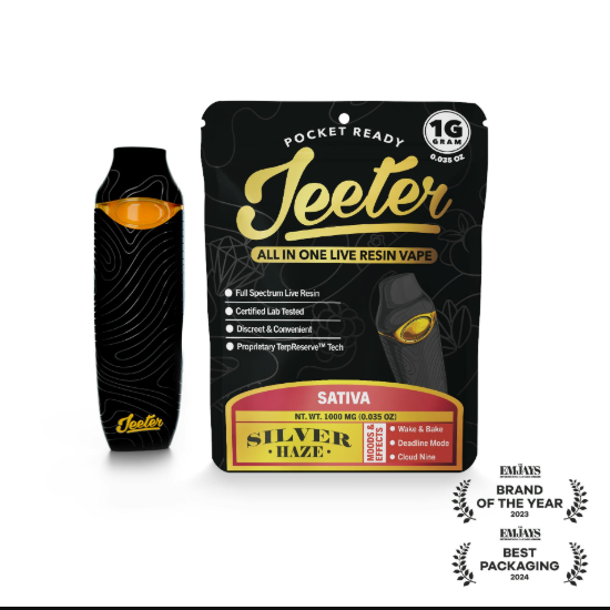 Jeeter - Silver Haze (S) - Live Resin All-in-One - 1g all-in-one vape