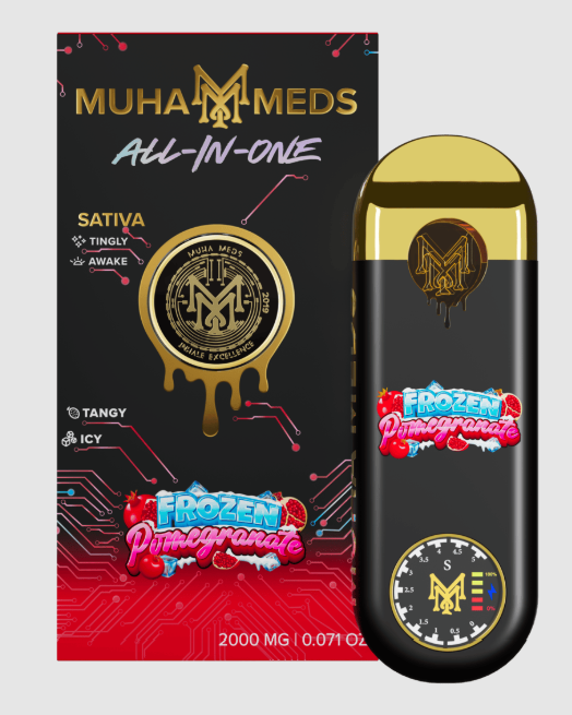 MUHA MEDS - Frozen Pomegranate - All-in-One - 2g all-in-one vape