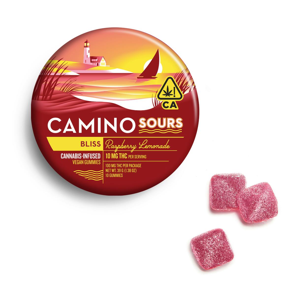 Camino - Raspberry Lemonade Sours - 100Mg - 10Ct - 10Mg/Ea