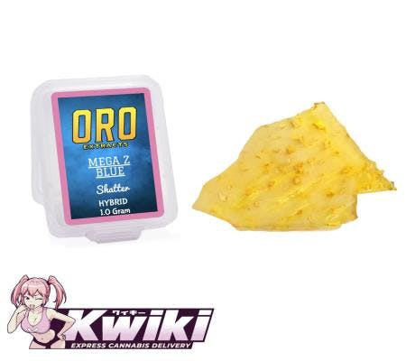Oro Live Resin Shatter 1G - Mega Z Blue (H)