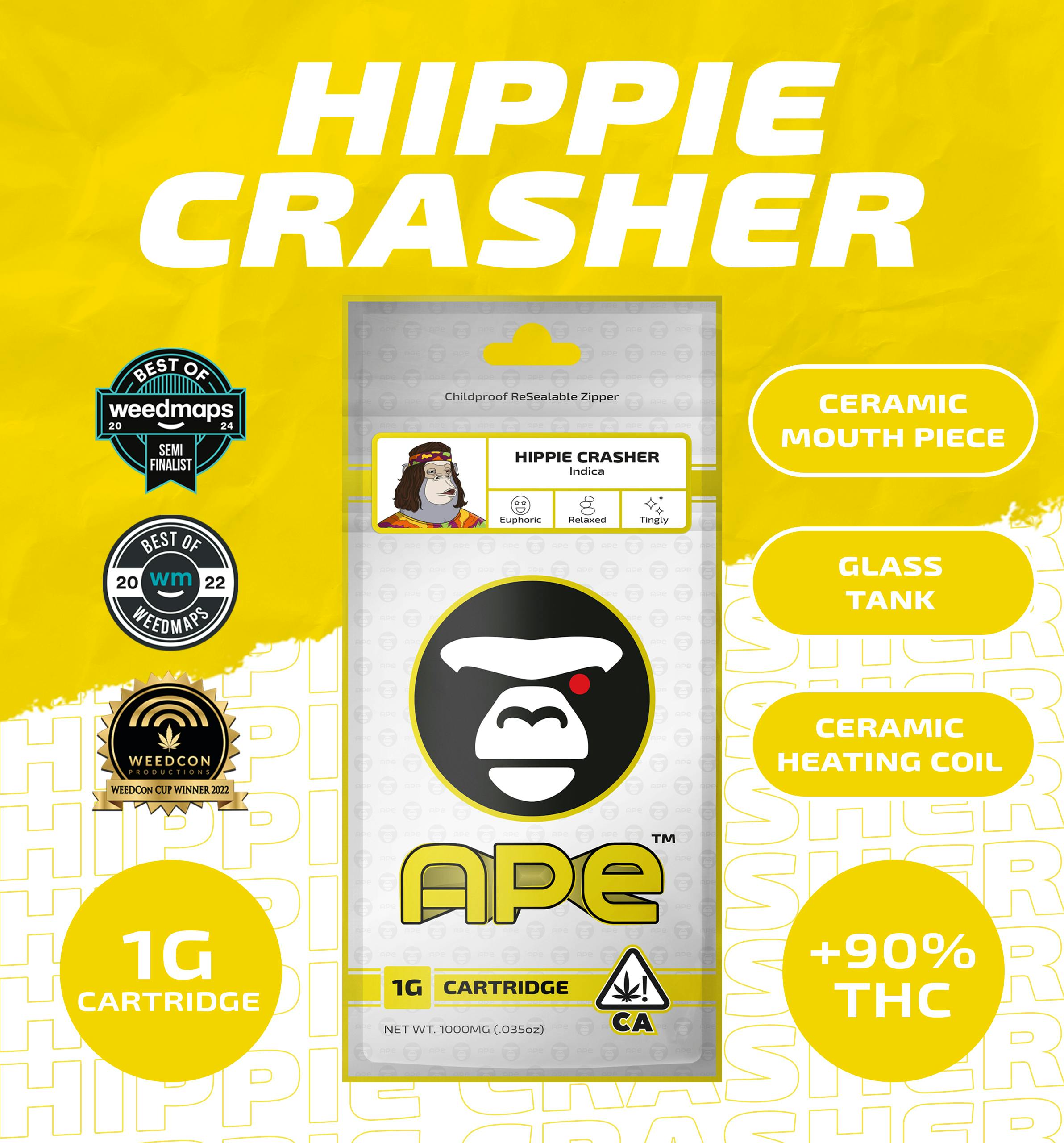 Ape 1G Vape - Hippie Crasher — Sauce Cart (I)