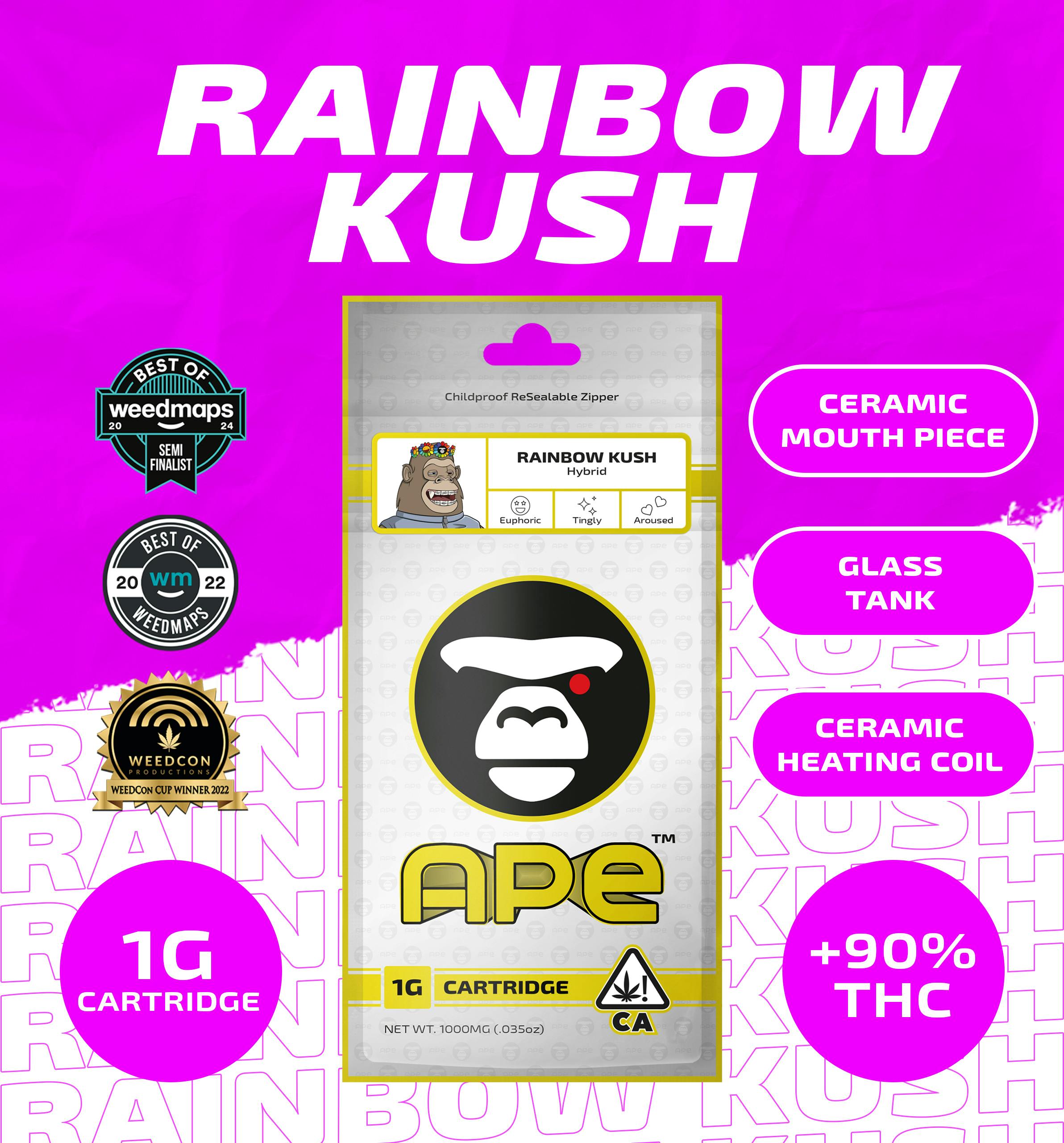 Ape 1G Vape - Rainbow Kush (H)