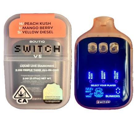 Boutiq Switch V5 – 2G (H)Baja Berry(H)X-41(I)Day Dream Triple Tank Dispo