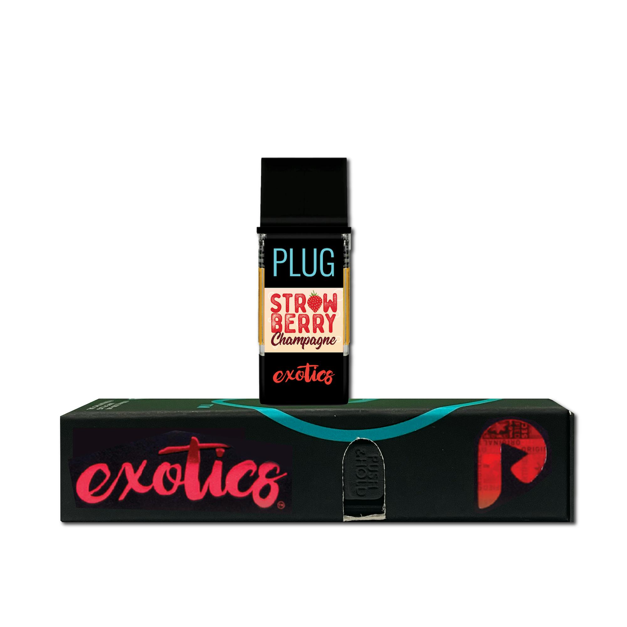 Vape - 1G Plug™ Exotics: Strawberry Champagne (H)