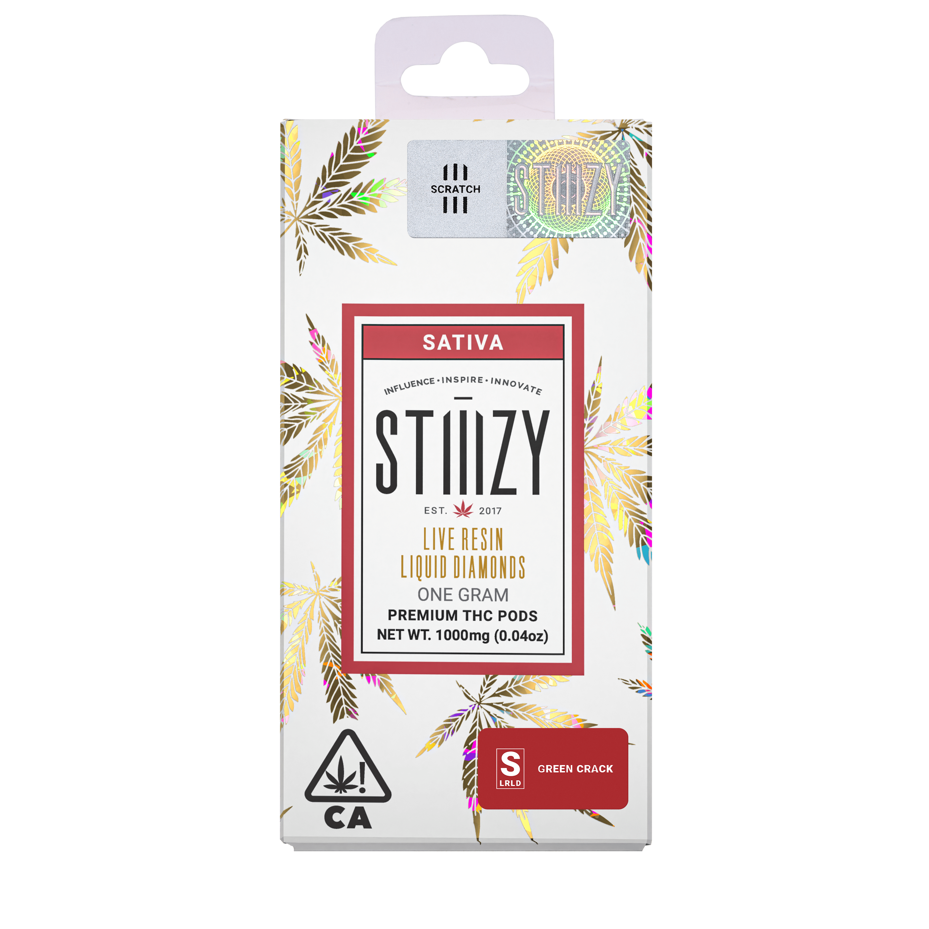 Vape Cartridge - Green Crack 1G Live Resin Liquid Diamonds Pod - Stiiizy