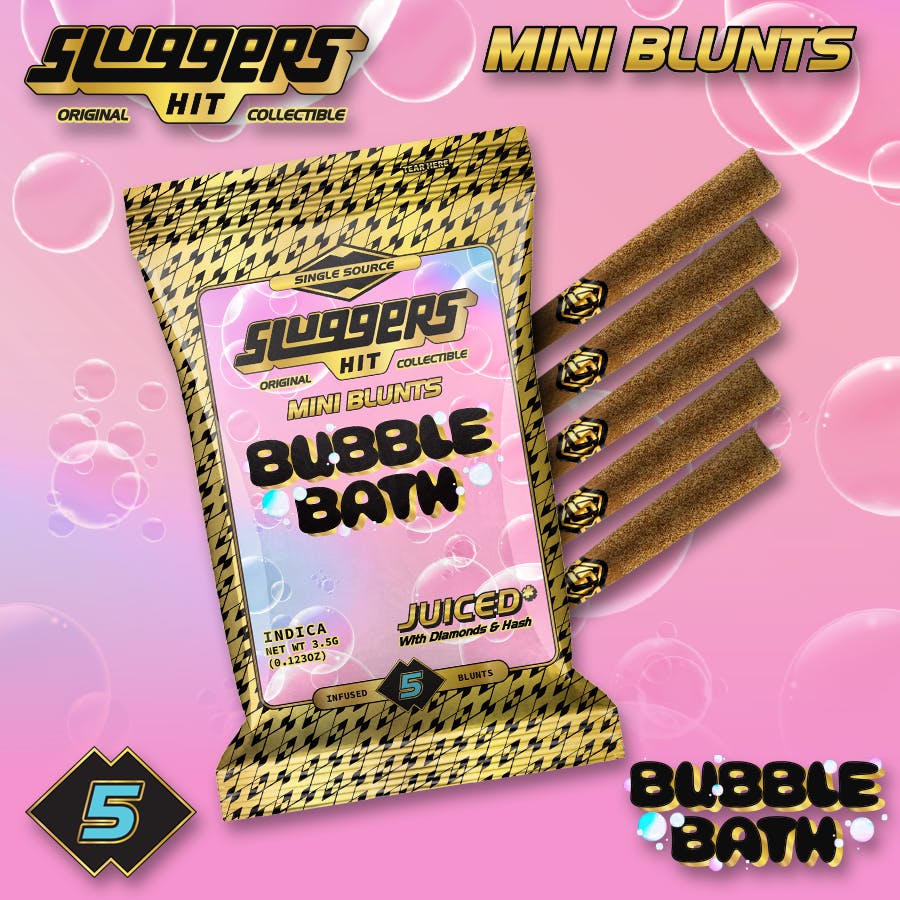 Sluggers - Infused Mini Blunts - 3.5G 5Pk - Bubble Bath (I)