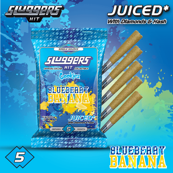 Sluggers - Infused Preroll - 3.5G 5Pk - Blueberry Banana (I)