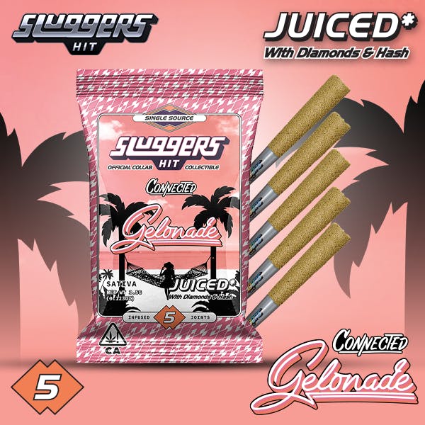 Sluggers X Connected - Infused Preroll - 3.5G 5Pk - Gelonade (S)