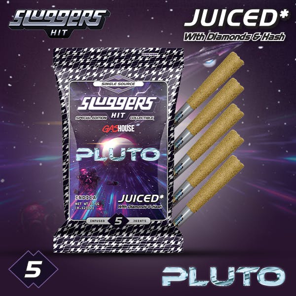 Sluggers X Gas House - Infused Prerolls - 3.5G 5Pk - Pluto (I)