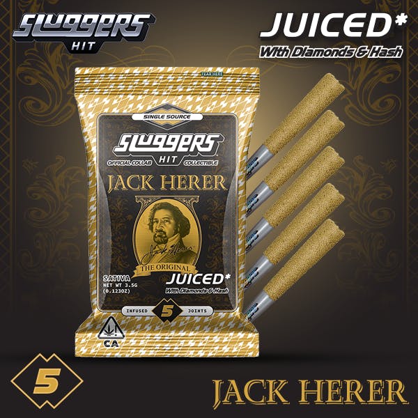 Sluggers X Jack Herer - Infused Preroll - 3.5G 5Pk - Jack Herer (S)