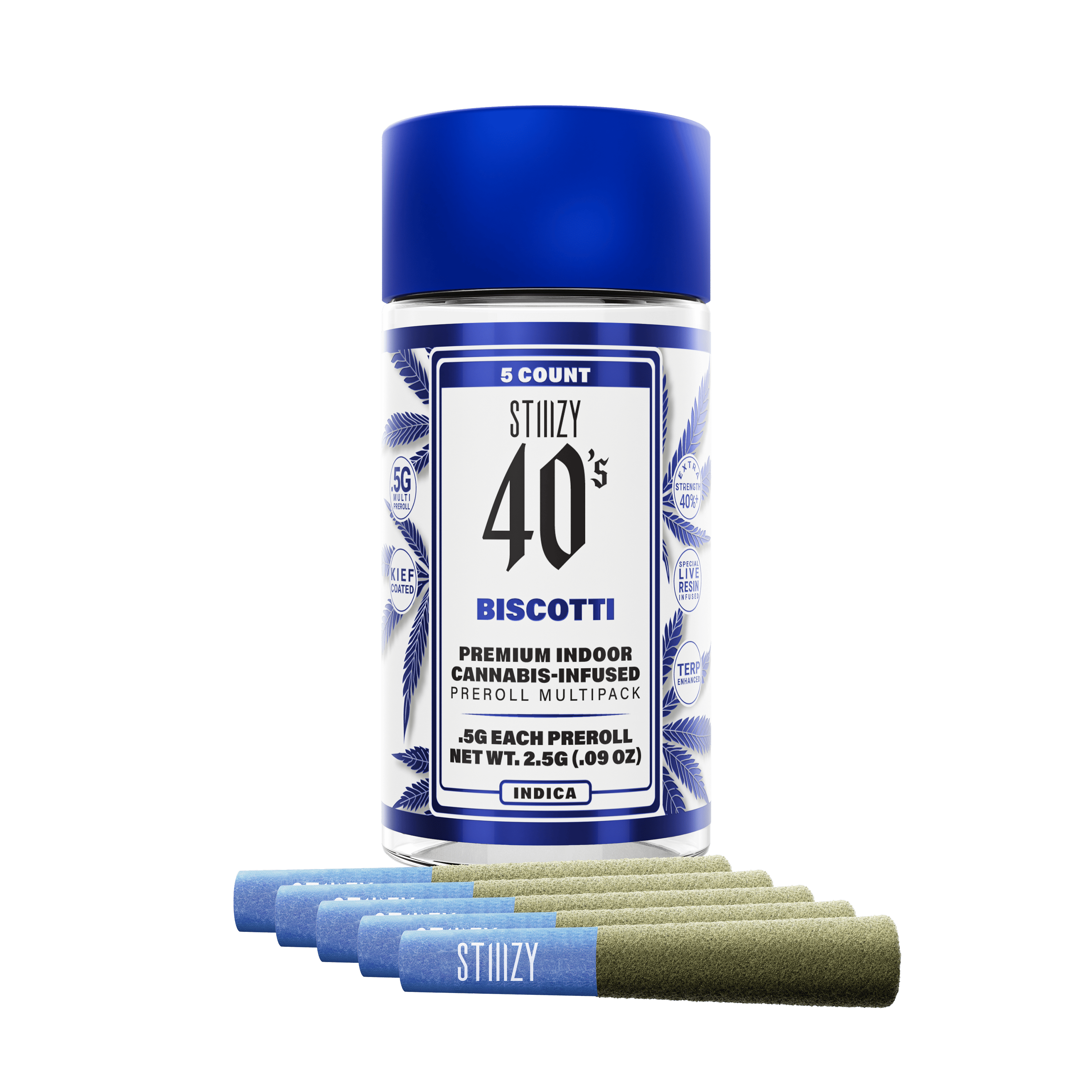 Stiiizy - Biscotti (I).5G 40S Infused Preroll Pack