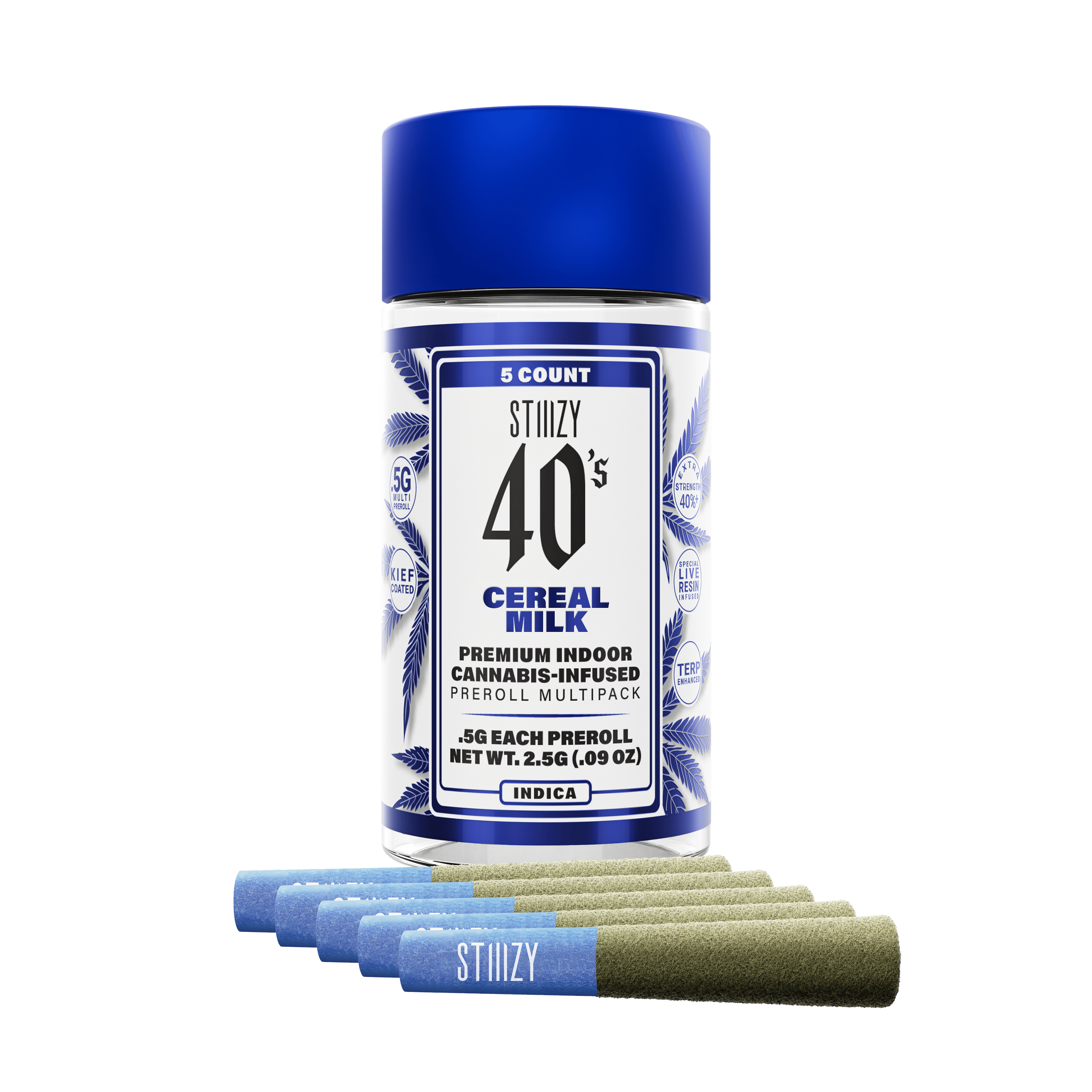 Stiiizy - Cereal Milk - .5G 40S Infused Preroll 5 Pack