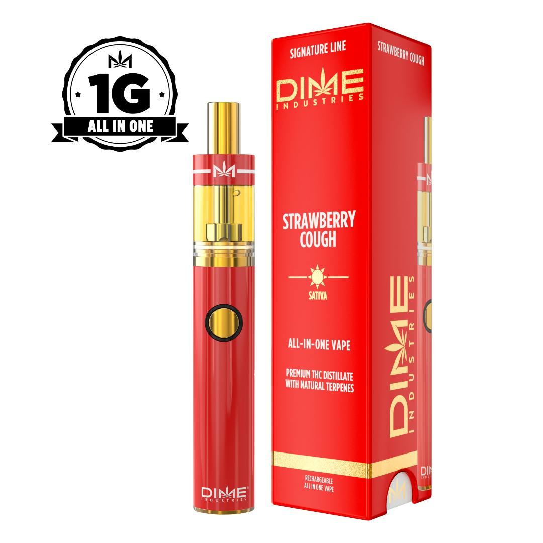 Dime Strawberry Cough 1G All In One Device (S)